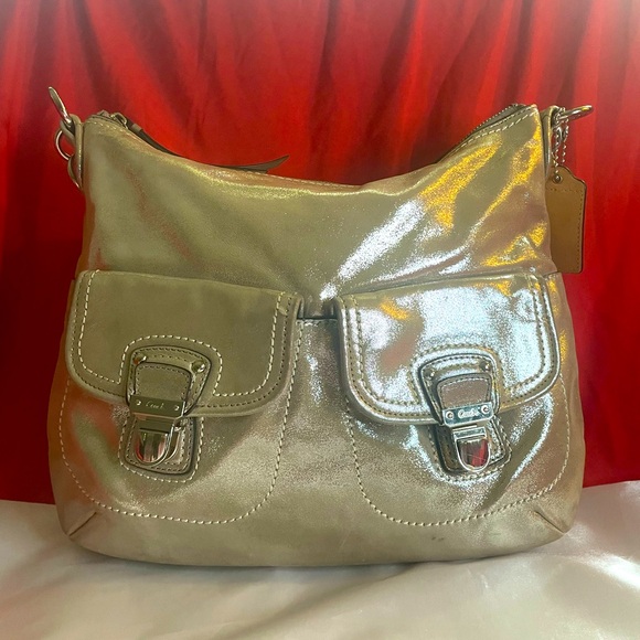 Coach Handbags - Authentic Coach Metallic Purse!!! #078